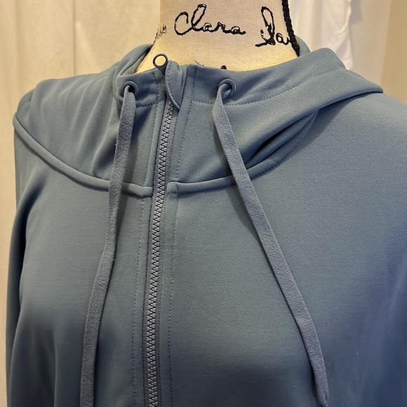 Mondetta Performance Full Zip Hoodie, slate blue color, size XXL - Picture 5 of 11